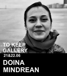 Portrait of Doina Mindrean, contemporary artist at To Keep Gallery