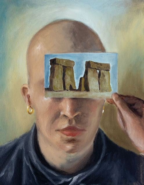 "Progos" by artist - oil on canvas