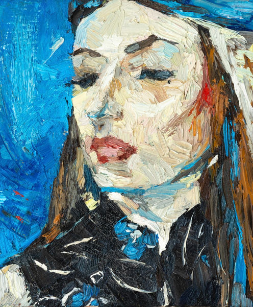 "Tisa" by Doina Mindrean - oil on canvas, artist framed