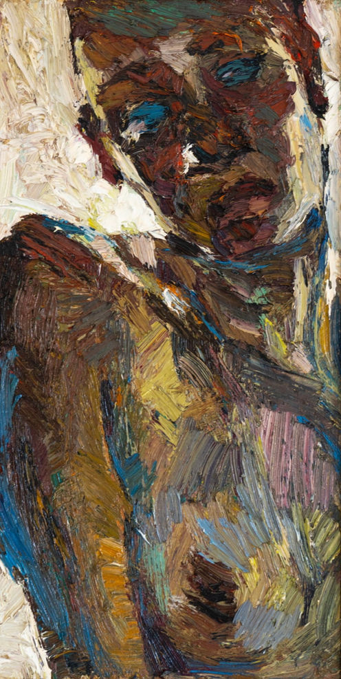 "Strange Fruit" by Doina Mindrean - oil on canvas, artist framed