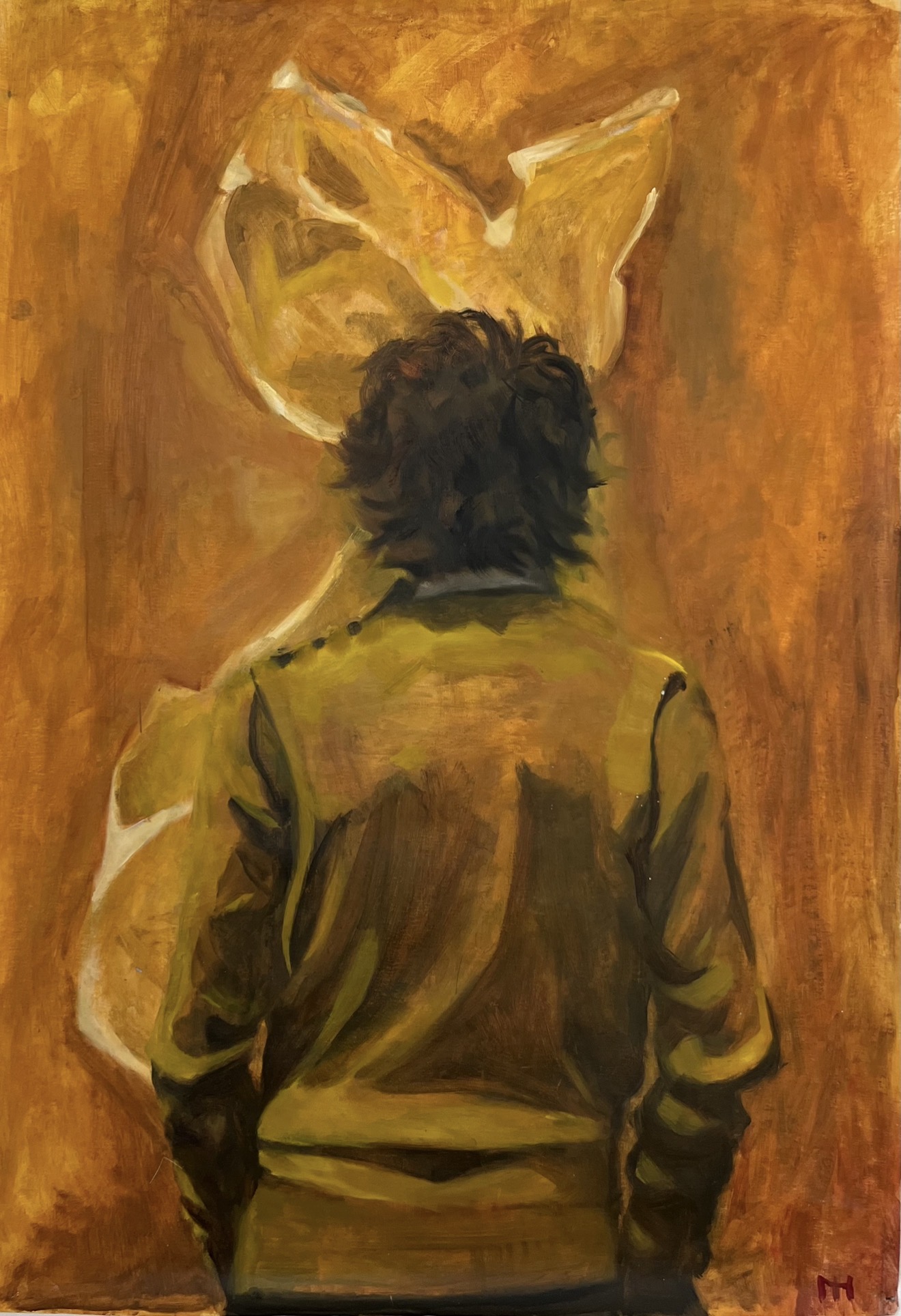 "Zelfportret" by artist - oil on canvas