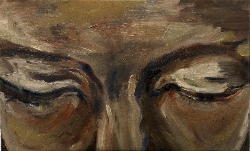 "Portret van een vrouw" by Drs. Nandus - oil on canvas