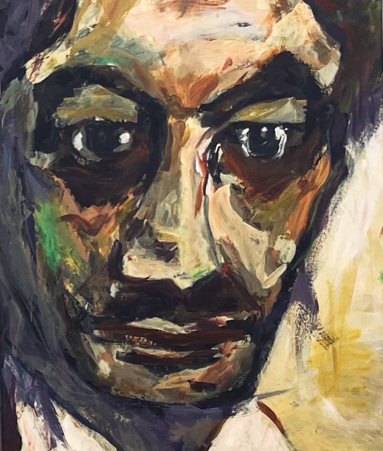 "Jan Hoet" by Drs. Nandus - acrylic on canvas