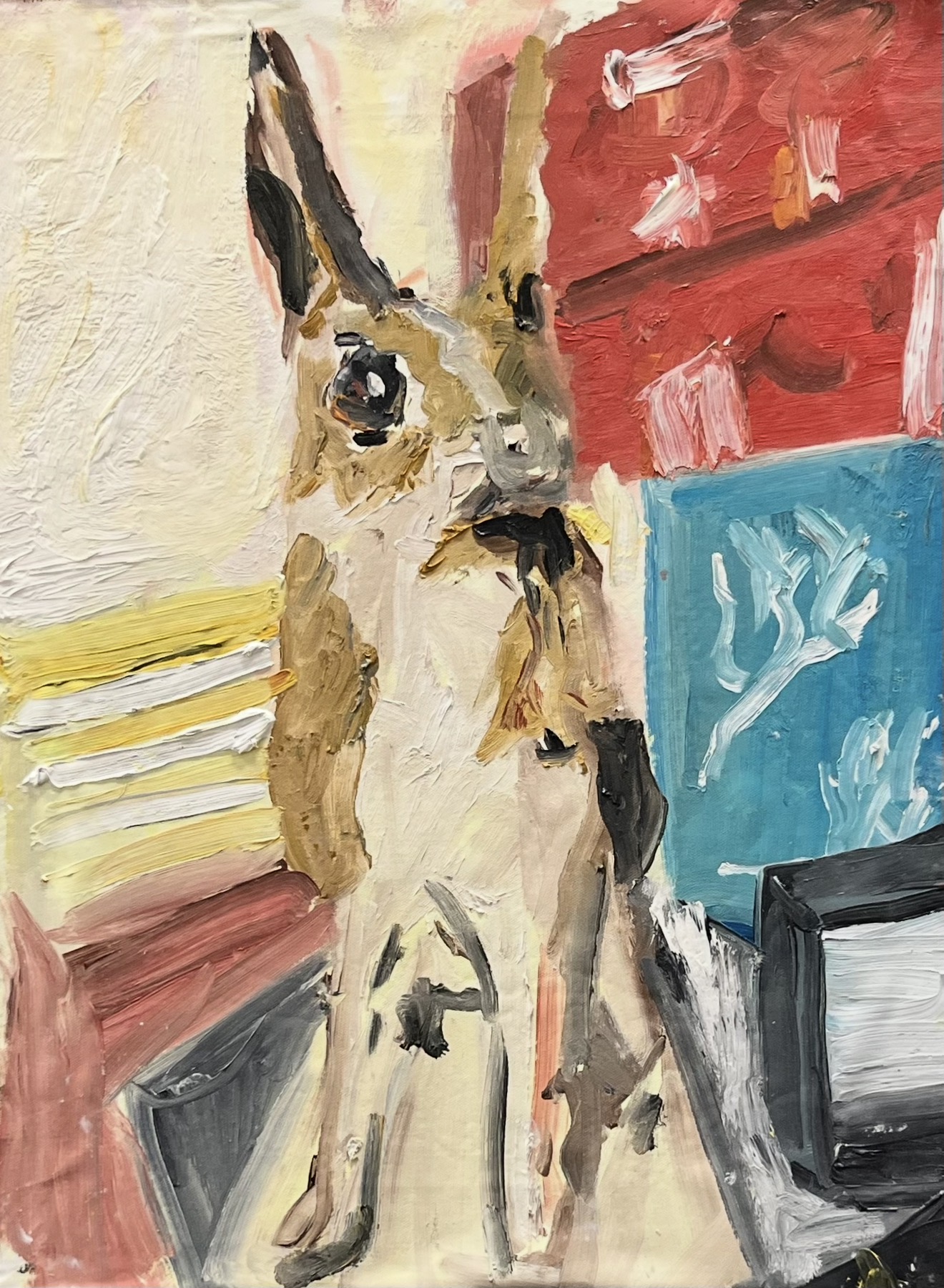 "La Peine I" by Drs. Nandus - oil on panel