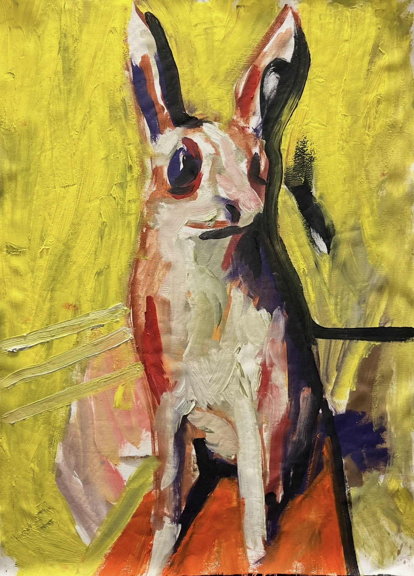 "La Peine II" by Drs. Nandus - oil on panel