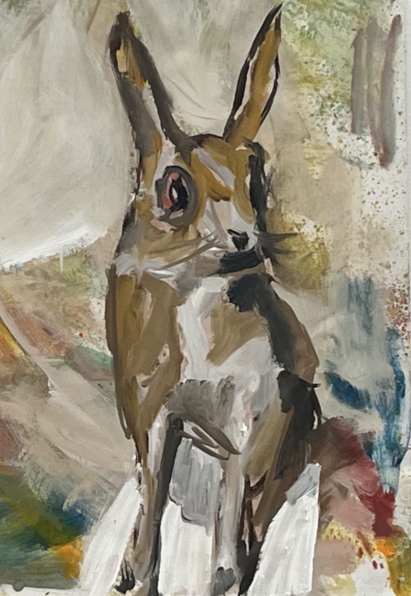 "La Peine III" by Drs. Nandus - oil on panel