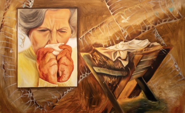"These Changes Are A Martyr" by artist - oil on canvas