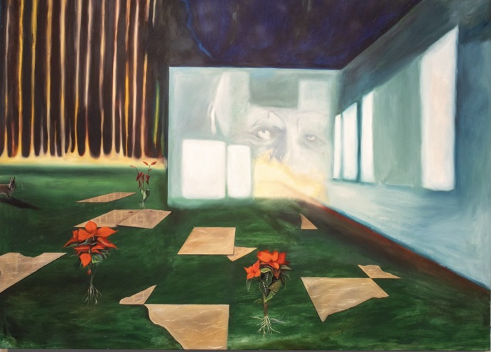 "Between The Permanent And The Temporary" by artist - oil on canvas