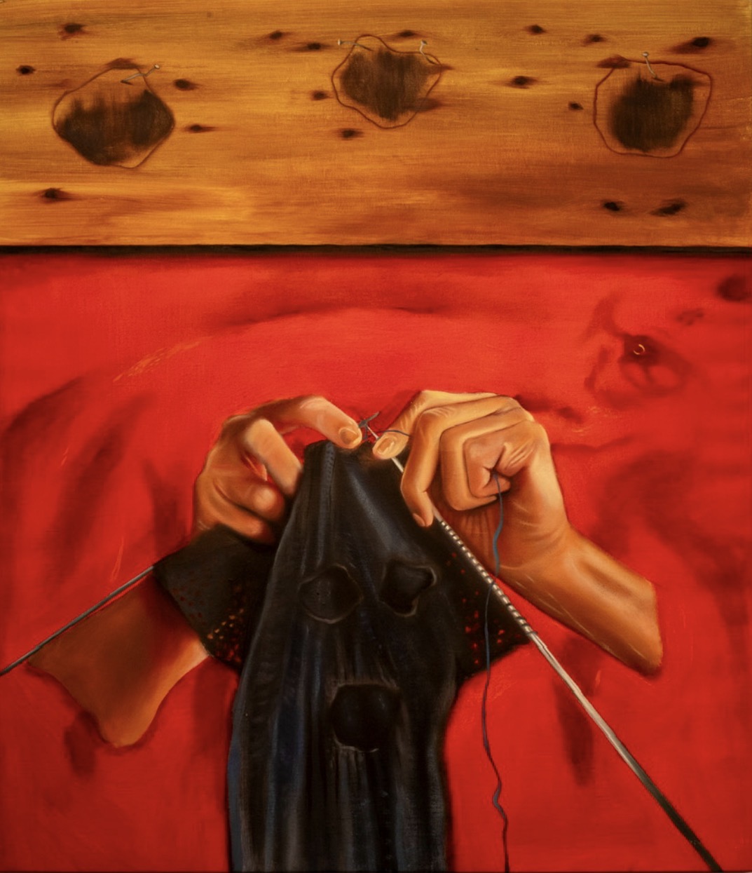 "From Lies To Ashes, From Cherising To Disillusionment" by artist - oil on canvas