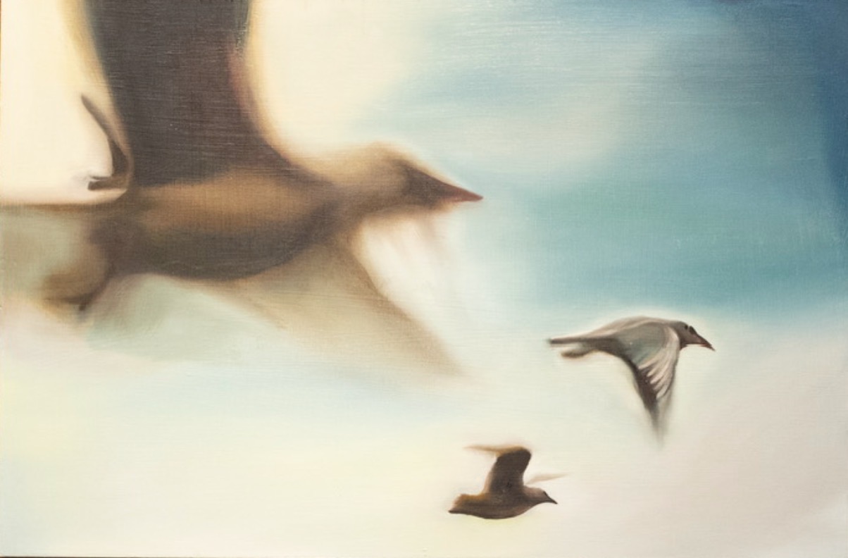 "Leaving Home" by Emile Desweemer - oil on panel