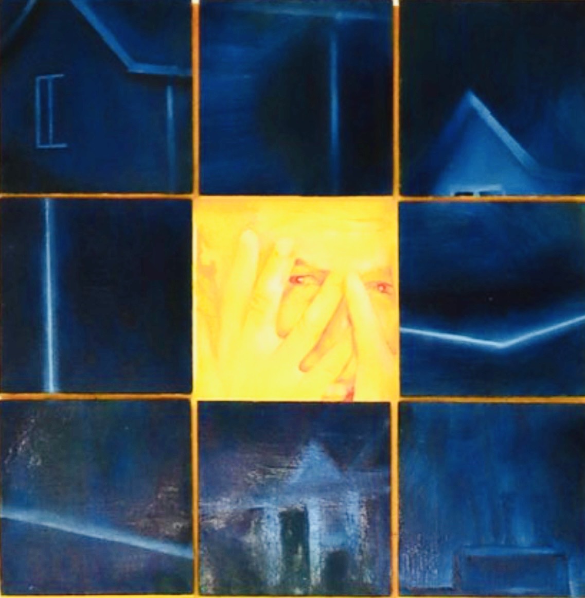 "Dragged Into A:M" by Emile Desweemer - oil on panel